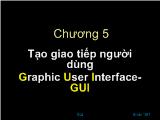 Bài giảng Tạo giao tiếp người dùng