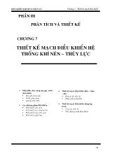 Bài giảng Thiết kế mạch điều khiển hệ thống khí nén, thủy lực