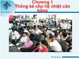 Bài giảng Thống kê cho hệ nhiệt cân bằng