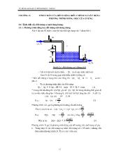 Bài giảng Tính chất của đối tượng điều chỉnh và xây dựng phương trình động học của chúng