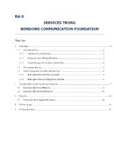 Bài giảng tổng quan các kiểu dịch vụ trong windows communication foundation