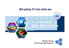 Bài giảng Trí tuệ nhân tạo chương 4: Biểu diễn tri thức