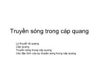 Bài giảng Truyền sóng trong cáp quang