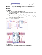 Bài giảng Truyền thông RS-232 với Visual