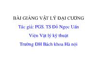 Bài giảng Vật lý đại cương: Dao động sóng điện từ
