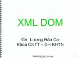 Bài giảng XML DOM