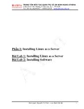 Bài Lab: Installing linux as a server
