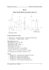 Bài tập lớn Chi tiết máy: Thiết kế hệ thống dẫn động xích tải