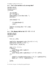 Bài tập Ngôn ngữ lập trình C cơ bản