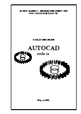 Bài tập thực hành AutoCAD 2d