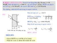 Bài tập truyền nhiệt