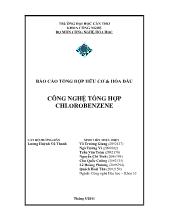 Báo cáo Công nghệ tổng hợp Chlorobenzene