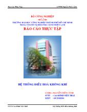 Báo cáo Hệ thống điều hòa không khí - Cao Đình Việt Thái