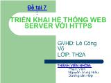 Đề tài Triển khai hệ thống web server với HTTPS