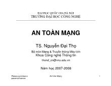 Giáo trình An toàn mạng