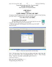 Giáo trình Autocad chương 1: Giới thiệu về autocad2007