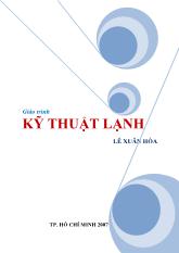 Giáo trình Kỹ thuật lạnh