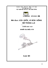 Giáo trình Mô đun: Sửa chữa và bảo dưỡng hệ thống lái