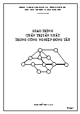 Giáo trình quản trị sản xuất trong ngành công nghiệp đóng tàu