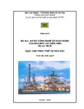 Giáo trình Sơ đồ công nghệ và hoạt động của nhà máy lọc dầu điển hình