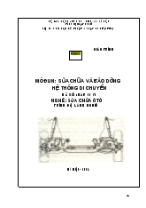 Giáo trình Sửa chữa và bảo dưỡng hệ thống di chuyển