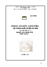 Giáo trình Sửa chữa và bảo dưỡng hệ thống điều khiển khí nén