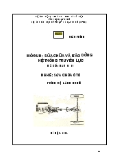 Giáo trình Sửa chữa và bảo dưỡng hệ thống truyền lực