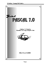 Giáo trình tin học Pascal 7.0 - Võ Thanh Ân