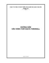 Hướng dẫn cấu hình Fortigate firewall