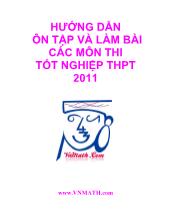 Hướng dẫn ôn tập và làm bài các môn thi tốt nghiệp THPT 2011