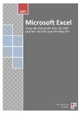 Microsoft excel: Cung cấp những kiến thức cần thiết giúp làm việc hiệu quả trên bảng tính