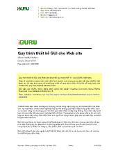 Quy trình thiết kế GUI cho website