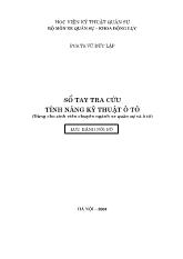 Sổ tay tra cứu tính năng kỹ thuật ô tô