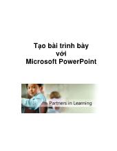 Tạo bài trình bày với powerpoint