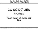 Bài giảng Cơ sở dữ liệu chương 1: Tổng quan về cơ sở dữ liệu