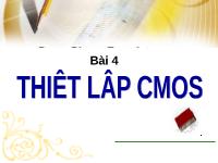 Bài giảng Thiết lập CMOS