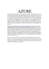 Công nghệ điện toán đám mây Azure