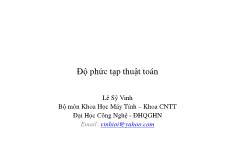 Độ phức tạp của thuật toán