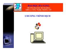 Giáo trình nhập môn chương trình dịch