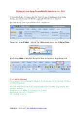 Hướng dẫn sử dụng Power Wolrd Simulator 14