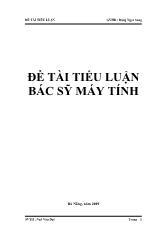 Tiểu luận bác sỹ máy tính