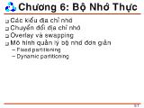 Bài giảng Bộ nhớ thực