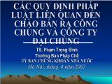 Bài giảng Các quy định pháp luật liên quan đến chào bán ra công chúng và công ty đại chúng
