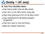 Bài giảng Cấu trúc hệ điều hành