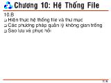 Bài giảng chương 10: Hệ thống file