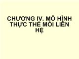 Bài giảng chương 4: Mô hình thực thể mối quan hệ