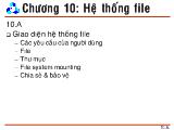 Bài giảng Hệ thống file