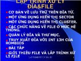 Bài giảng Lập trình xử lý đĩa và file: Cơ bản về lưu trữ trên đĩa từ