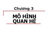 Bài giảng Mô hình quan hệ