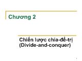 Bài giảng Phân tích và thiết kế giải thuật: Chiến lược chia để trị